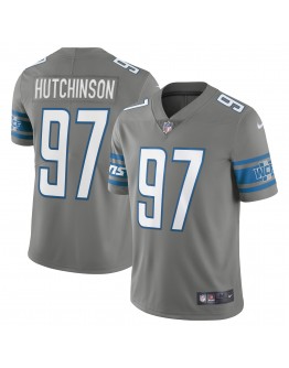 Aidan Hutchinson Detroit Lions Nike Alternate Team Vapor Limited Jersey - Steel