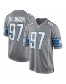 Aidan Hutchinson Detroit Lions Nike Game Jersey - Silver