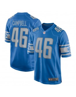 Jack Campbell Detroit Lions Nike 2023 NFL Draft First Round Pick Game Jersey - Blue