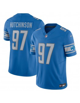 Aidan Hutchinson Detroit Lions Nike Vapor F.U.S.E. Limited Jersey - Blue