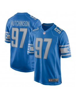 Aidan Hutchinson Detroit Lions Nike Player Game Jersey - Blue