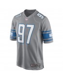 Aidan Hutchinson Detroit Lions Nike Game Jersey - Silver