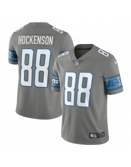 T.J. Hockenson Detroit Lions Nike Vapor Limited Jersey - Steel