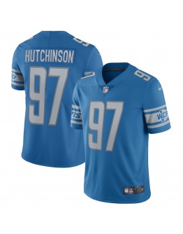 Aidan Hutchinson Detroit Lions Nike Team Vapor Limited Jersey - Blue