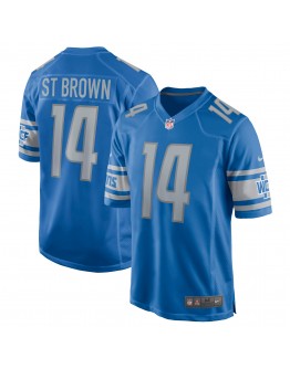 Amon-Ra St. Brown Detroit Lions Nike Game Player Jersey - Blue