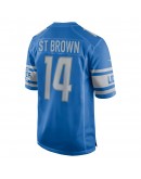 Amon-Ra St. Brown Detroit Lions Nike Game Player Jersey - Blue