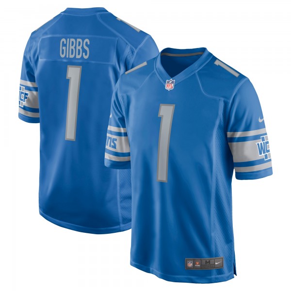 Jahmyr Gibbs Detroit Lions Nike 2023 NFL Draft First Round Pick Game Jersey - Blue