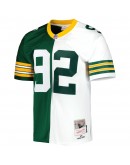 Reggie White Green Bay Packers Mitchell & Ness 1996 Split Legacy Replica Jersey - Green/White