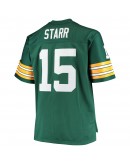 Bart Starr Green Bay Packers Mitchell & Ness Big & Tall 1968 Retired Player Replica Jersey - Green