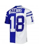 Peyton Manning Indianapolis Colts Mitchell & Ness 1998 Split Legacy Replica Jersey - Royal/White