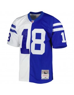 Peyton Manning Indianapolis Colts Mitchell & Ness 1998 Split Legacy Replica Jersey - Royal/White