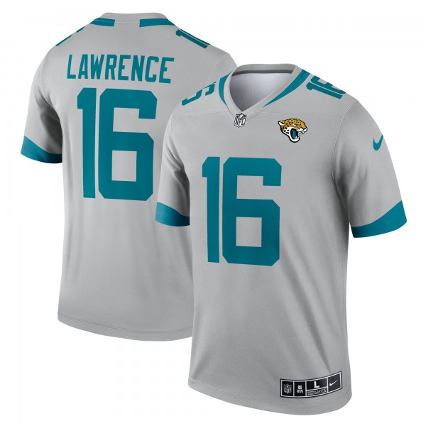 Trevor Lawrence Jacksonville Jaguars Nike Inverted Legend Jersey - Silver