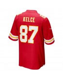 Travis Kelce Kansas City Chiefs Nike Super Bowl LVII Patch Game Jersey - Red