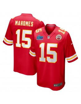 Patrick Mahomes Kansas City Chiefs Nike Super Bowl LVII Patch Game Jersey - Red