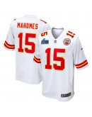 Patrick Mahomes Kansas City Chiefs Nike Super Bowl LVII Patch Away Game Jersey - White