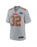 Nick Bolton Kansas City Chiefs Nike Super Bowl LVII Patch Atmosphere Fashion Game Jersey - Gray