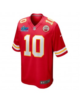 Isiah Pacheco Kansas City Chiefs Nike Super Bowl LVII Patch Game Jersey - Red