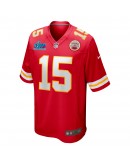 Patrick Mahomes Kansas City Chiefs Nike Super Bowl LVII Patch Game Jersey - Red