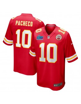 Isiah Pacheco Kansas City Chiefs Nike Super Bowl LVII Patch Game Jersey - Red