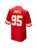 Chris Jones Kansas City Chiefs Nike Super Bowl LVII Patch Game Jersey - Red