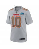 Isiah Pacheco Kansas City Chiefs Nike Super Bowl LVII Patch Atmosphere Fashion Game Jersey - Gray