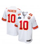 Isiah Pacheco Kansas City Chiefs Nike Super Bowl LVII Patch Away Game Jersey - White