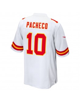 Isiah Pacheco Kansas City Chiefs Nike Super Bowl LVII Patch Away Game Jersey - White