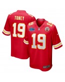 Kadarius Toney Kansas City Chiefs Nike Super Bowl LVII Patch Game Jersey - Red