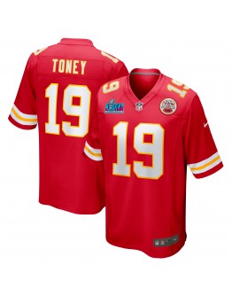 Kadarius Toney Kansas City Chiefs Nike Super Bowl LVII Patch Game Jersey - Red