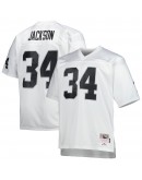 Bo Jackson Las Vegas Raiders Mitchell & Ness Big & Tall 1988 Retired Player Replica Jersey - White