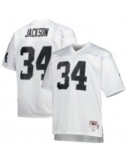 Bo Jackson Las Vegas Raiders Mitchell & Ness Big & Tall 1988 Retired Player Replica Jersey - White