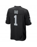 Number 1 Dad Las Vegas Raiders Nike Game Jersey - Black