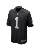 Number 1 Dad Las Vegas Raiders Nike Game Jersey - Black