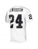 Charles Woodson Las Vegas Raiders Mitchell & Ness 2002 Super Bowl XXXVII Authentic Retired Player Jersey - White