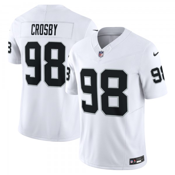 Maxx Crosby Las Vegas Raiders Nike Vapor F.U.S.E. Limited Jersey - White