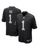 Number 1 Dad Las Vegas Raiders Nike Game Jersey - Black