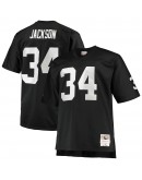 Bo Jackson Las Vegas Raiders Mitchell & Ness Big & Tall 1988 Retired Player Replica Jersey - Black