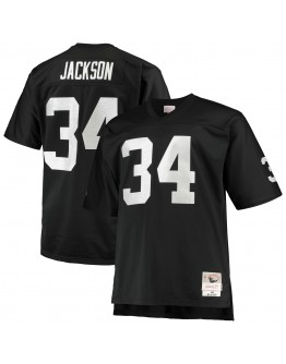 Bo Jackson Las Vegas Raiders Mitchell & Ness Big & Tall 1988 Retired Player Replica Jersey - Black