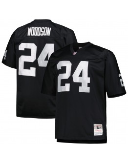 Charles Woodson Las Vegas Raiders Mitchell & Ness Big & Tall 1998 Retired Player Replica Jersey - Black