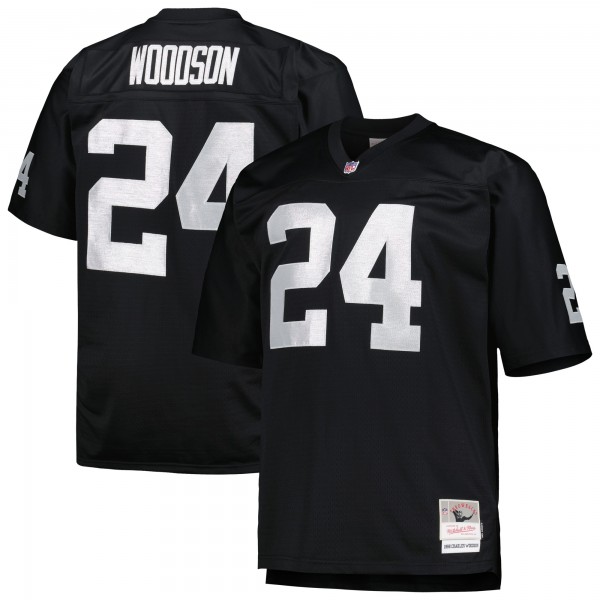 Charles Woodson Las Vegas Raiders Mitchell & Ness Big & Tall 1998 Retired Player Replica Jersey - Black