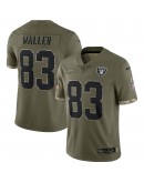 Darren Waller Las Vegas Raiders Nike 2022 Salute To Service Limited Jersey - Olive