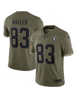 Darren Waller Las Vegas Raiders Nike 2022 Salute To Service Limited Jersey - Olive