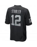 Ken Stabler Las Vegas Raiders Nike Game Retired Player Jersey - Black