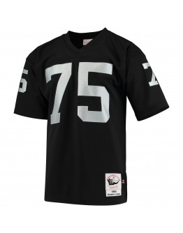 Howie Long Las Vegas Raiders Mitchell & Ness 1983 Authentic Throwback Retired Player Jersey - Black