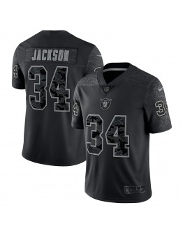 Bo Jackson Las Vegas Raiders Nike Retired Player RFLCTV Limited Jersey - Black