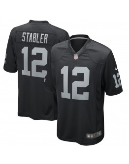 Ken Stabler Las Vegas Raiders Nike Game Retired Player Jersey - Black