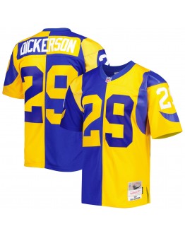 Eric Dickerson Los Angeles Rams Mitchell & Ness 1984 Split Legacy Replica Jersey - Royal/Gold