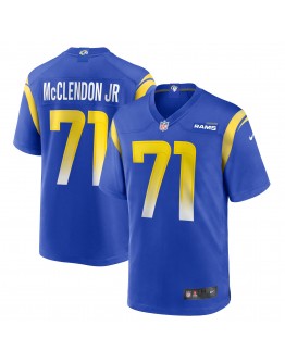 Warren McClendon Jr. Los Angeles Rams Nike Team Game Jersey - Royal