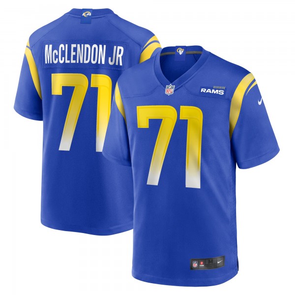 Warren McClendon Jr. Los Angeles Rams Nike Team Game Jersey - Royal