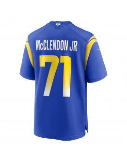 Warren McClendon Jr. Los Angeles Rams Nike Team Game Jersey - Royal